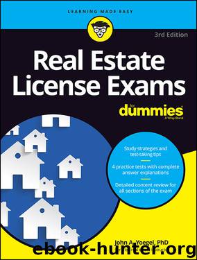 Real Estate License Exams For Dummies by Yoegel John A