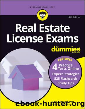 Real Estate License Exams For Dummies with Online Practice Tests by John A. Yoegel