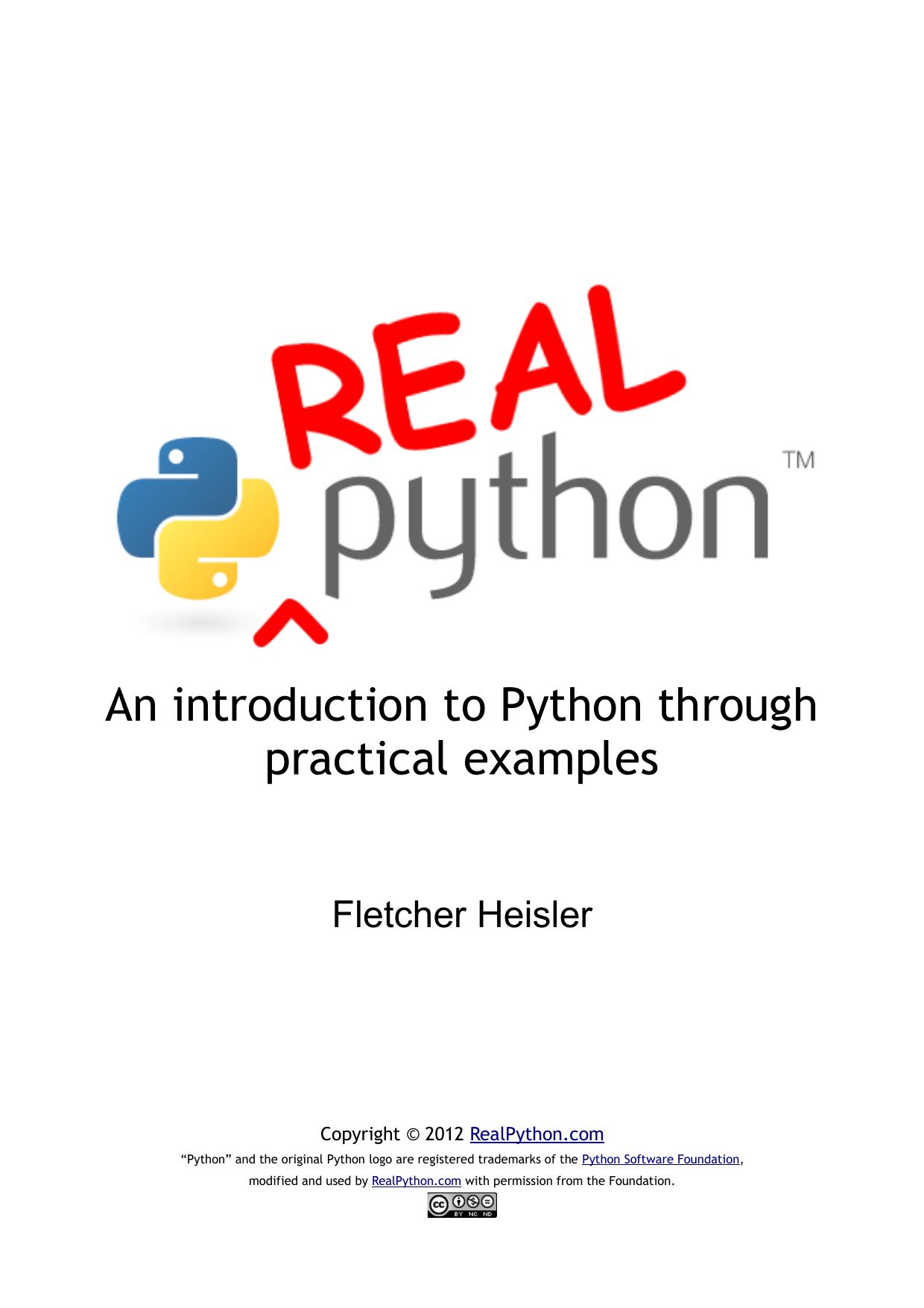 Real Python by Fletcher Heisler