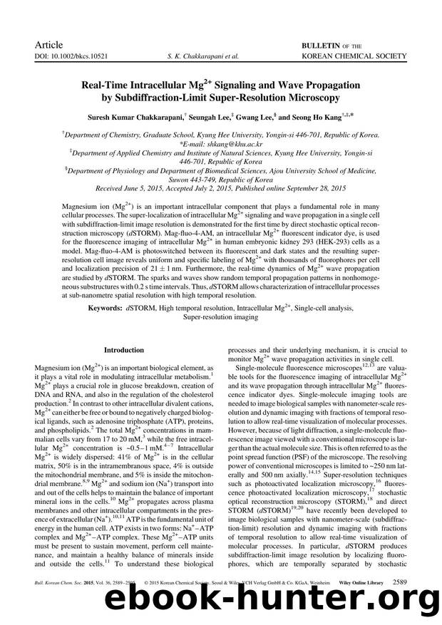 Real-Time Intracellular Mg2+ Signaling and Wave Propagation by Subdiffraction-Limit Super-Resolution Microscopy by Unknown