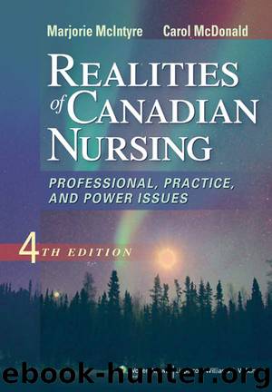 Realities of Canadian Nursing by Marjorie McIntyre & Carol McDonald