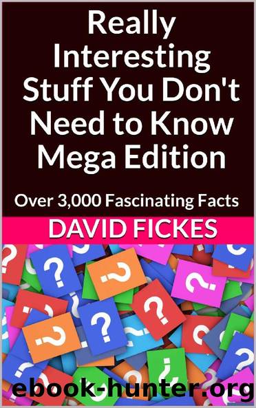 Really Interesting Stuff You Don't Need to Know Mega Edition: Over 3,000 Fascinating Facts by David Fickes