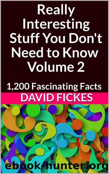 Really Interesting Stuff You Don't Need to Know Volume 2: 1,200 Fascinating Facts by David Fickes