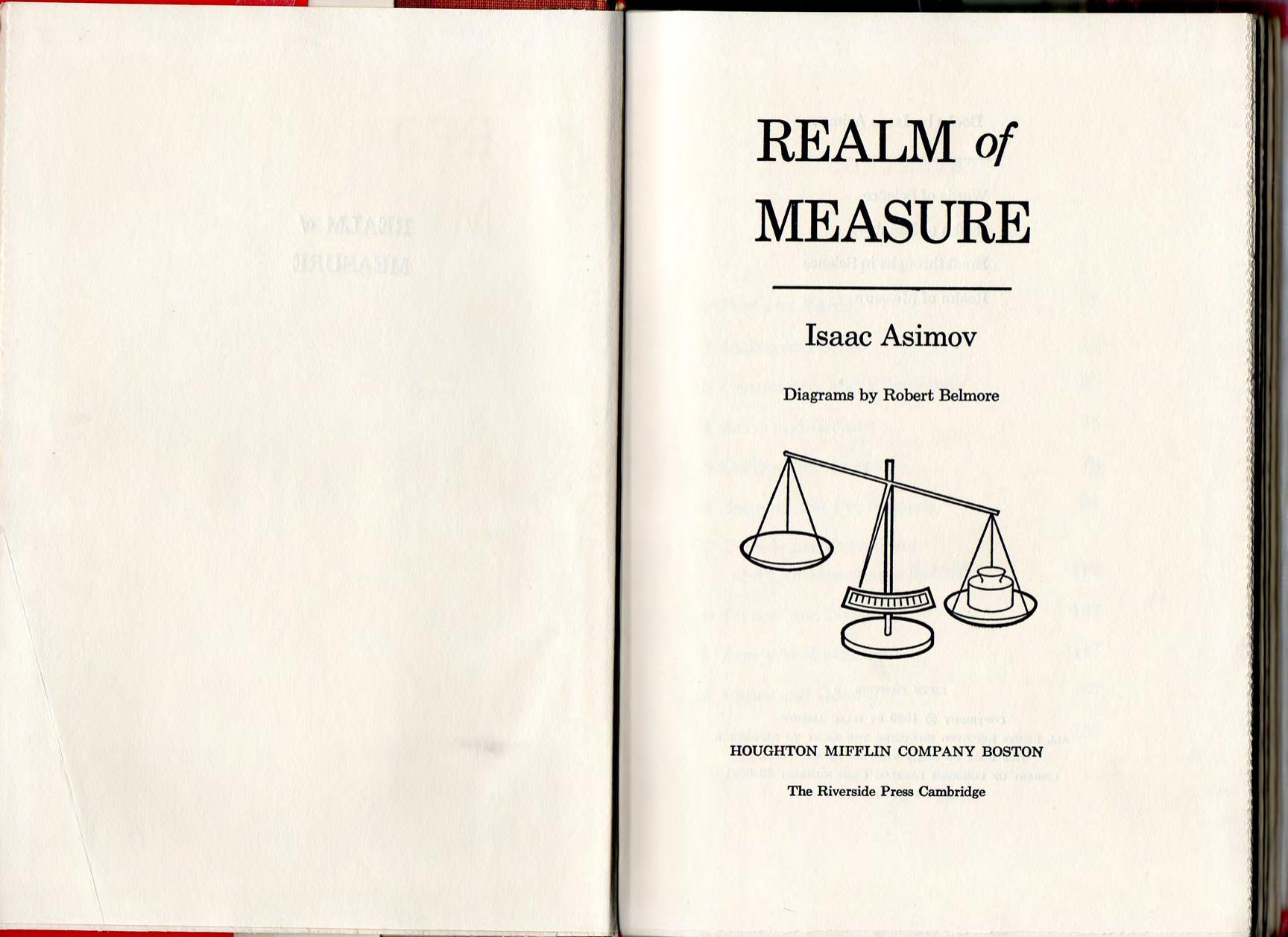 Realm of Measure by Isaac Asimov