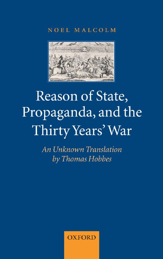 Reason of State, Propaganda, and the Thirty Years' War by Malcolm Noel. Hobbes Thomas