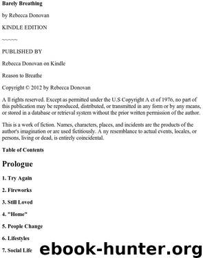 Reason to Breathe 2 - Barely Breathing by Rebecca donovan