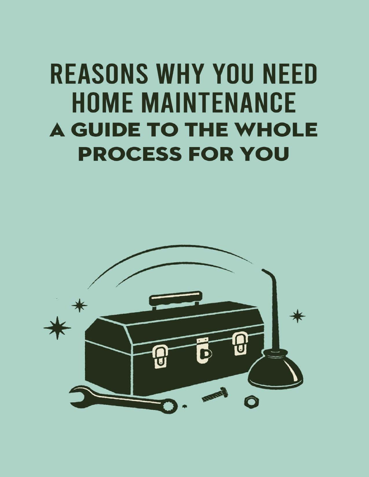Reasons Why You Need Home Maintenance: A Guide To The Whole Process For You: All The Guide To Decorate And Renovate Your House by JOHNSON ANTONIO