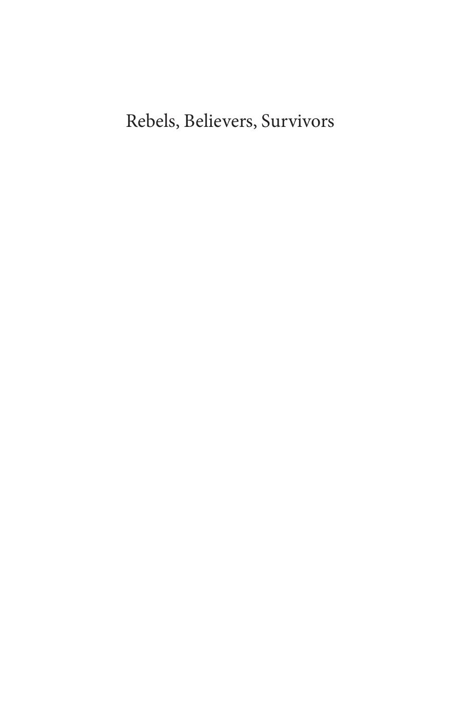 Rebels, Believers, Survivors: Studies in the History of the Albanians by Noel Malcolm