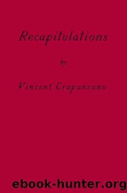 Recapitulations by Vincent Crapanzano