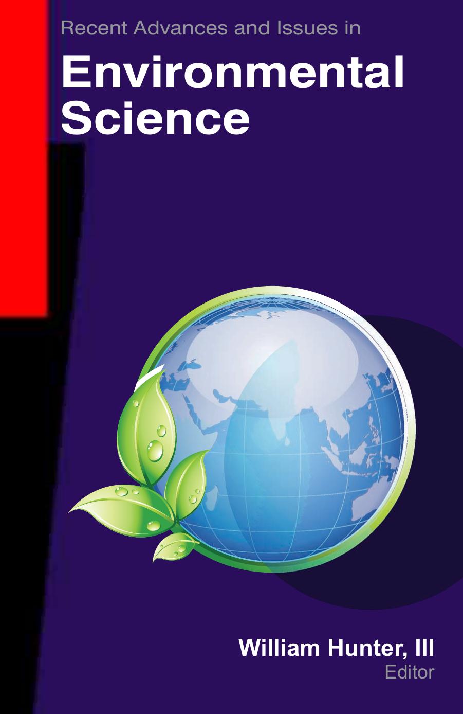Recent Advances and Issues in Environmental Science by William Hunter