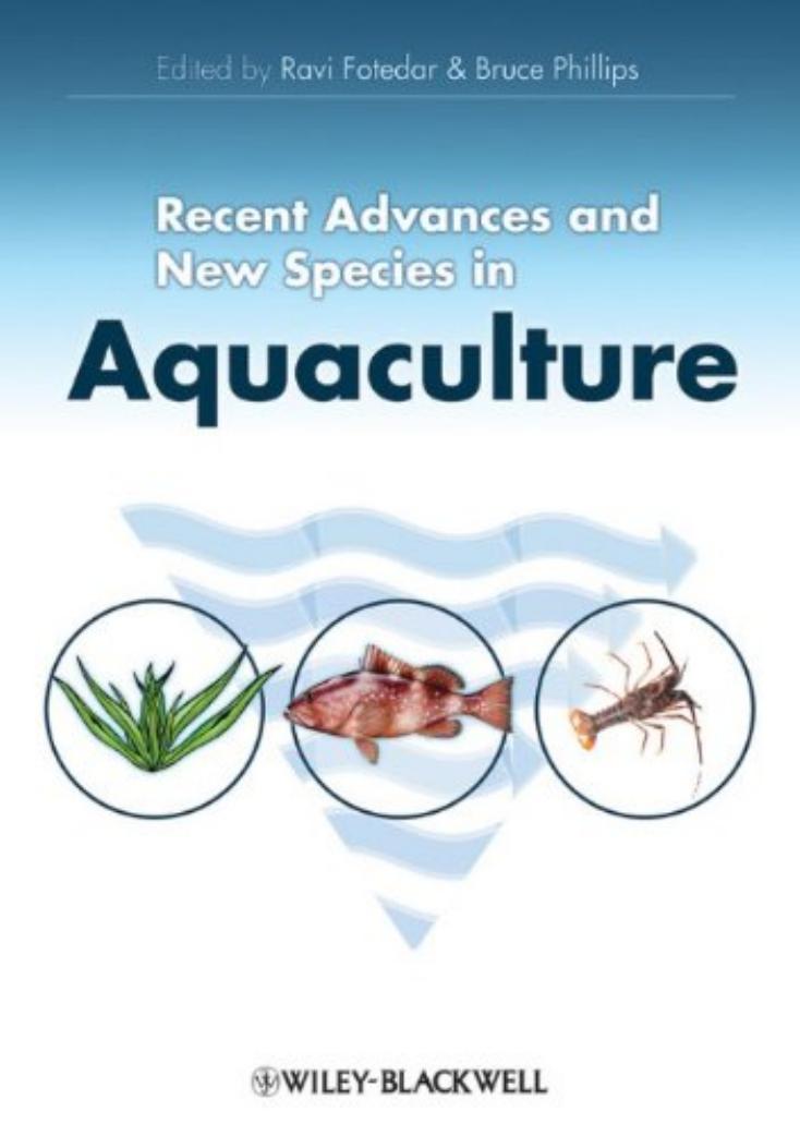 Recent Advances and New Species in Aquaculture by Ravi Fotedar Bruce Phillips