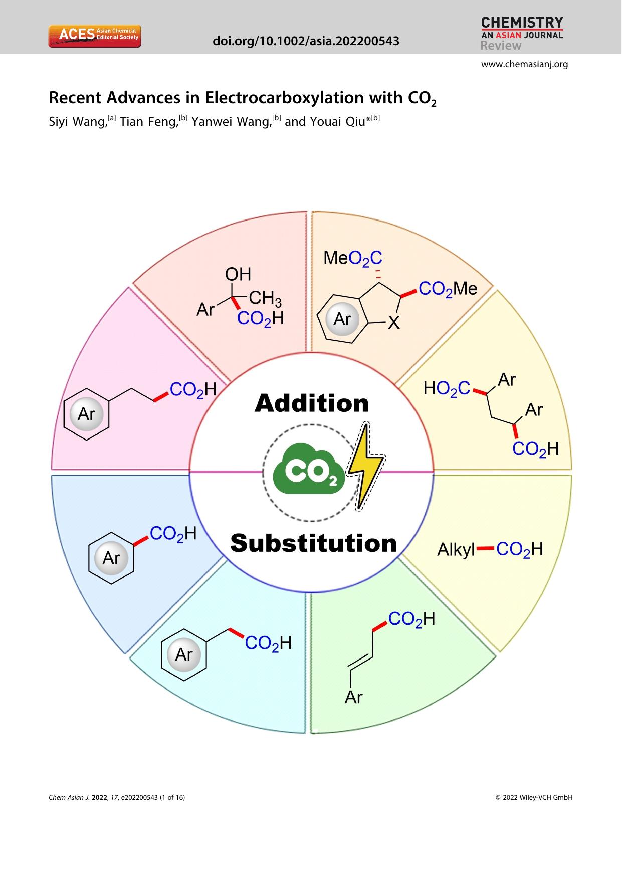 Recent Advances in Electrocarboxylation with CO2 by Unknown