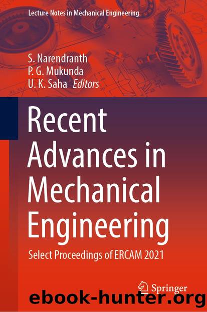 Recent Advances in Mechanical Engineering by Unknown