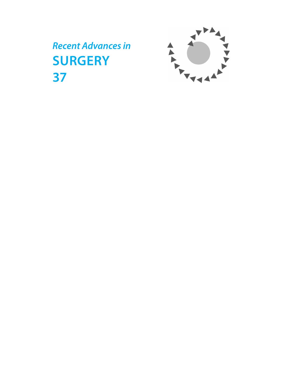 Recent Advances in Surgery by Unknow