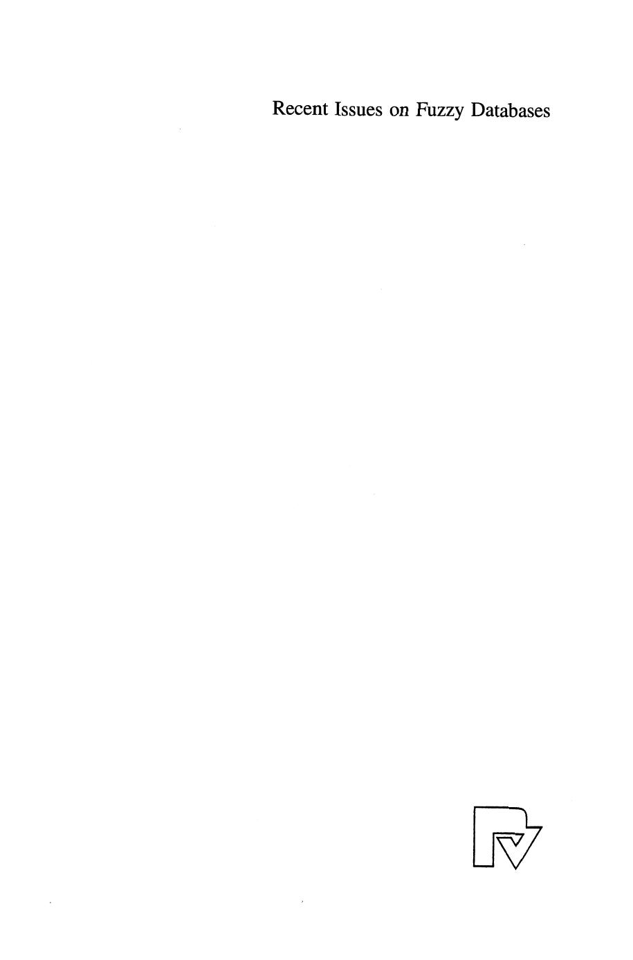 Recent Issues on Fuzzy Databases by unknow