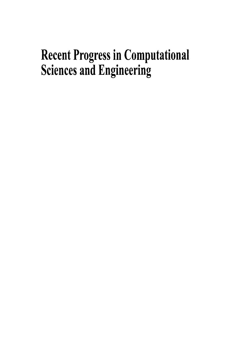 Recent Progress in Computational Sciences and Engineering (2 vols) by Simos Theodore