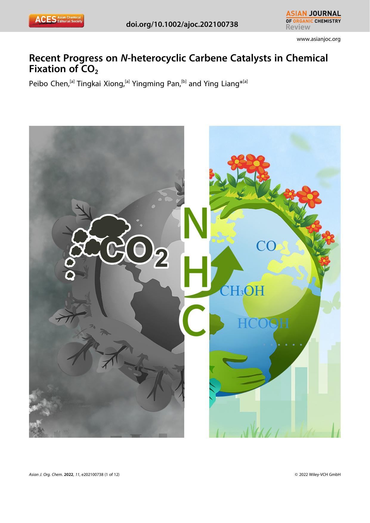 Recent Progress on Nâheterocyclic Carbene Catalysts in Chemical Fixation of CO2 by Unknown