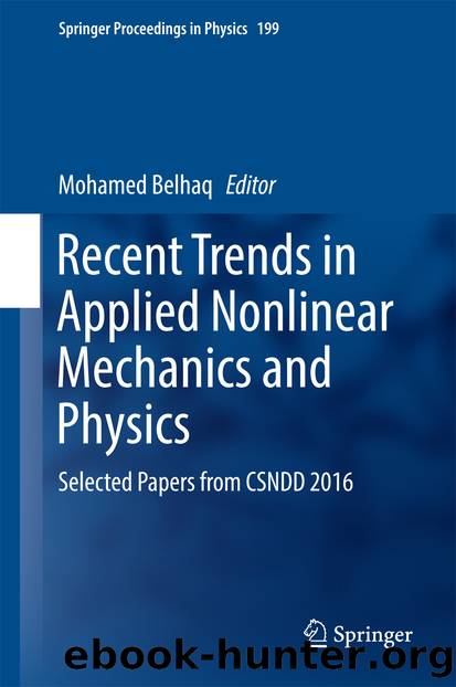 Recent Trends in Applied Nonlinear Mechanics and Physics by Mohamed Belhaq