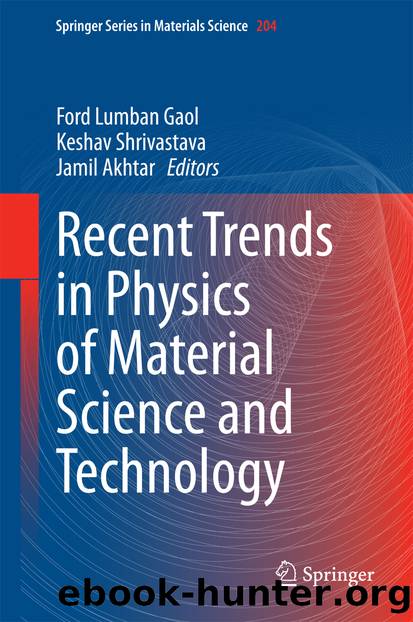Recent Trends in Physics of Material Science and Technology by Ford Lumban Gaol Keshav Shrivastava & Jamil Akhtar