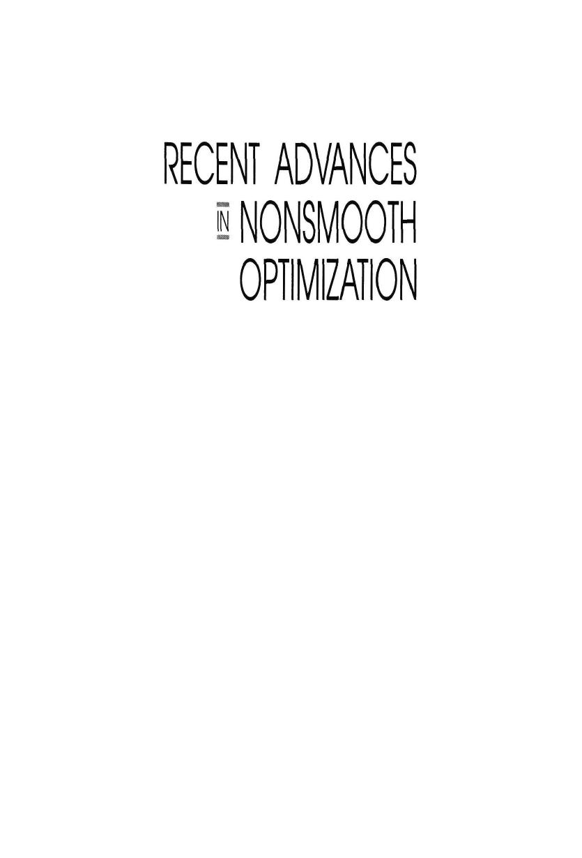 Recent advances in nonsmooth optimization by Du D.-Z. Qi L. Womersley R.S. (eds.)