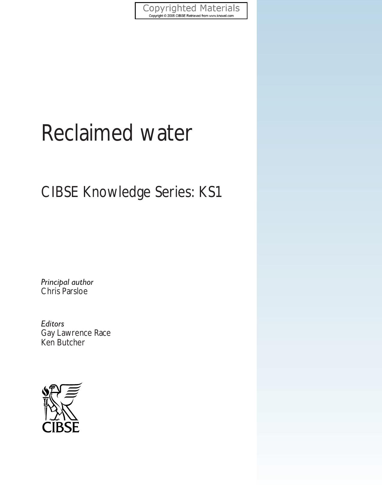 Reclaimed water by Parsloe Chris