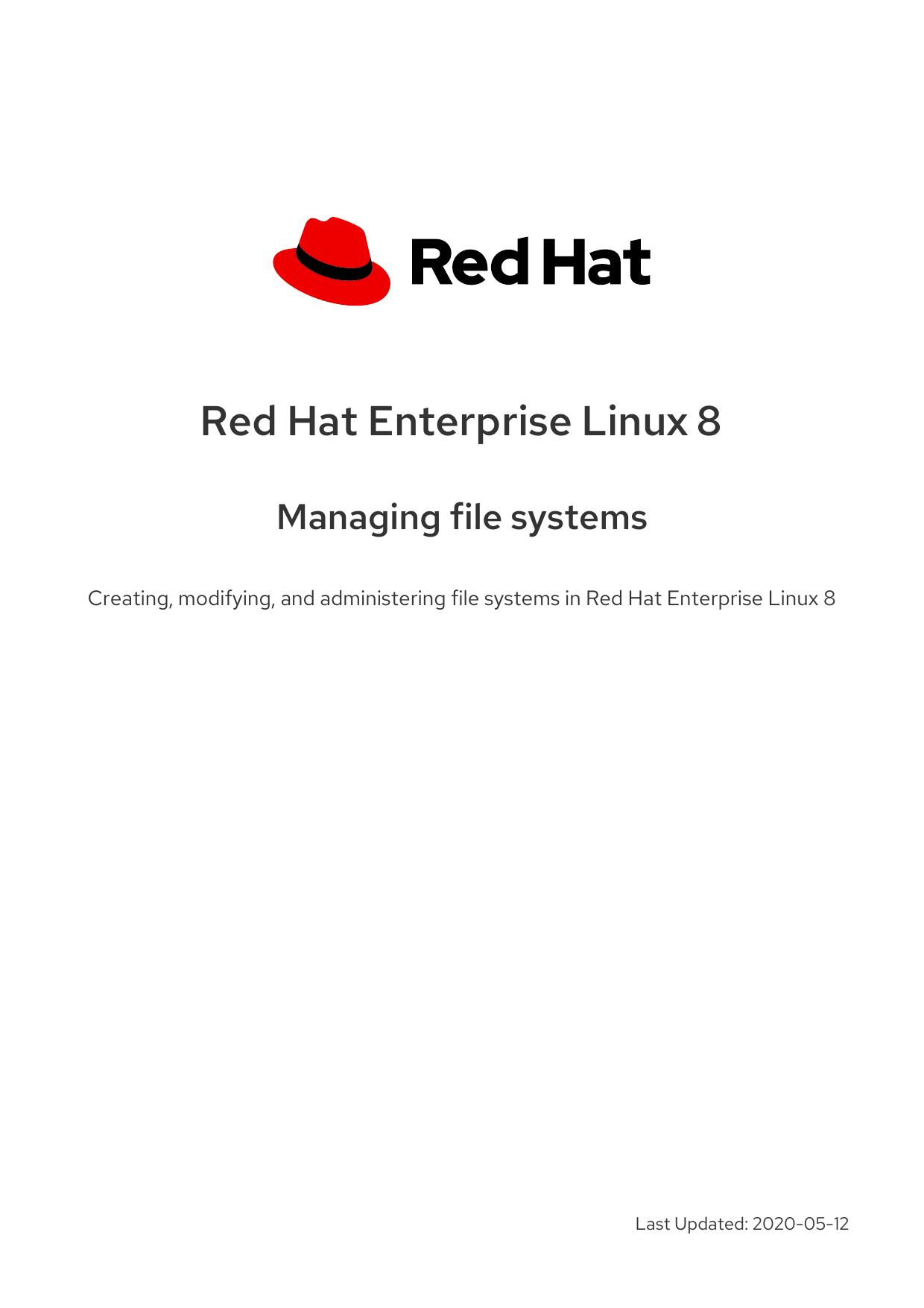 Red Hat Enterprise Linux (RHEL) 8 by Red Hat