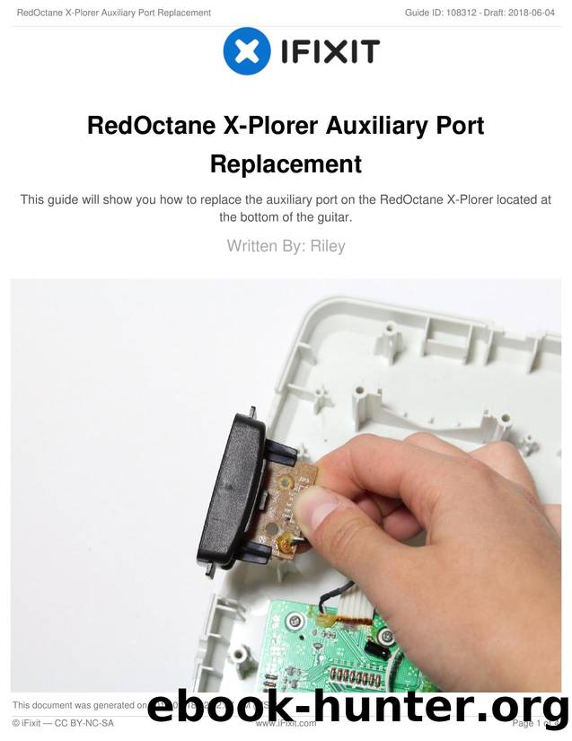 RedOctane X-Plorer Auxiliary Port Replacement by Unknown