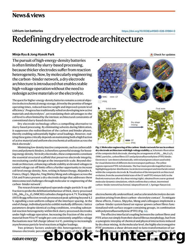 Redefining dry electrode architecture by Minje Ryu & Jong Hyeok Park
