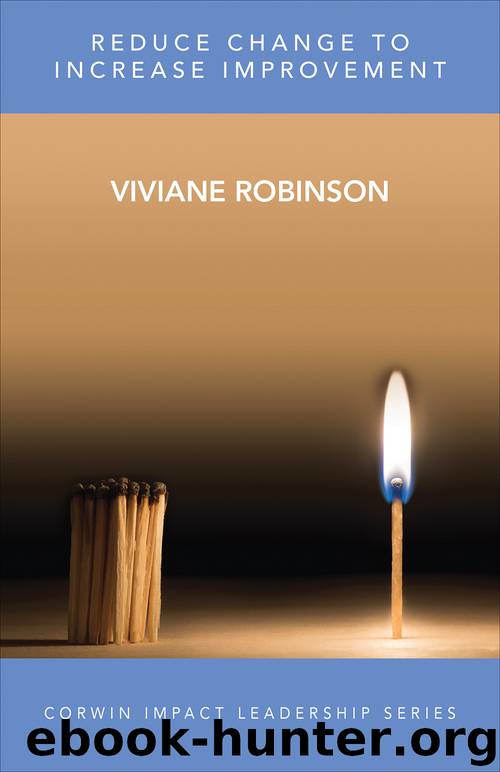 Reduce Change to Increase Improvement by Viviane M J Robinson