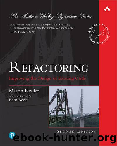Refactoring: Improving the Design of Existing Code, Second Edition (Garner McCloud's Library) by Martin Fowler
