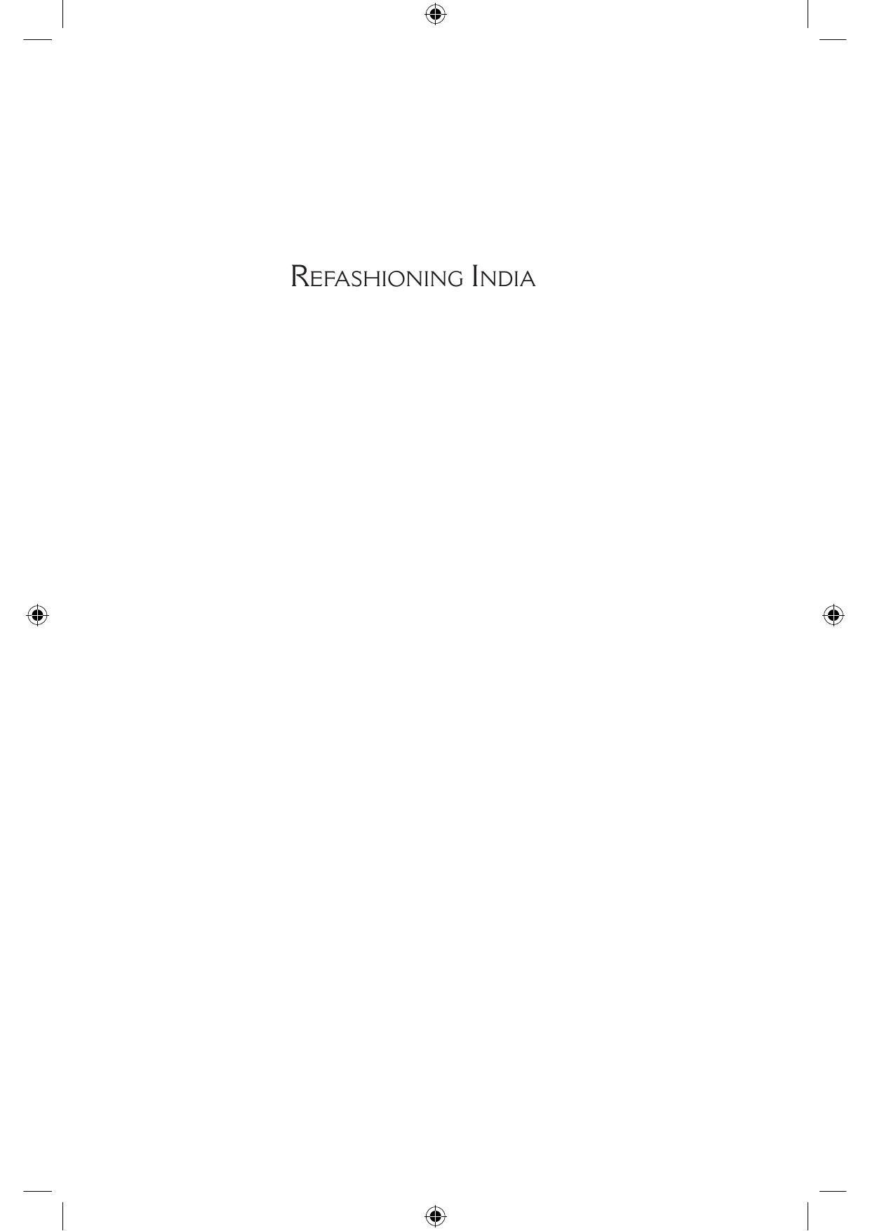 Refashioning India: Gender, Media, and a Transformed Public Discourse by Maitrayee Chaudhuri