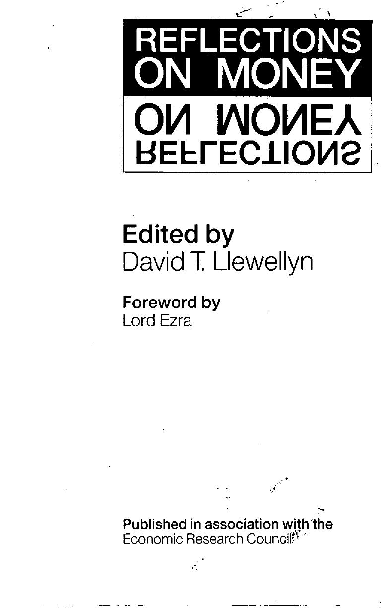 Reflections on Money by David T. Llewellyn