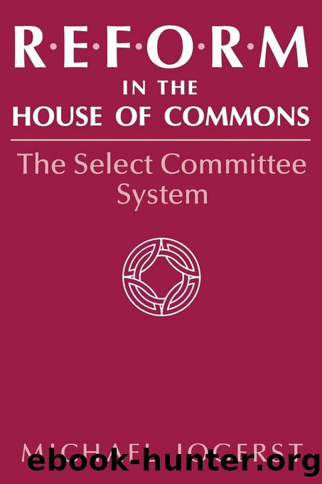 Reform in the House of Commons by Jogerst Michael;