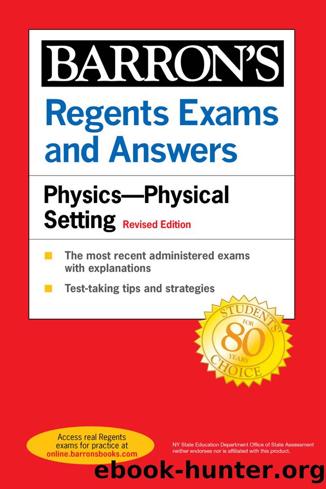 Regents Exams and Answers Physics Physical Setting Revised Edition by Miriam Lazar