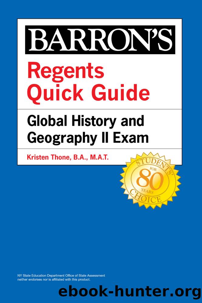 Regents Quick Guide by Kristen Thone