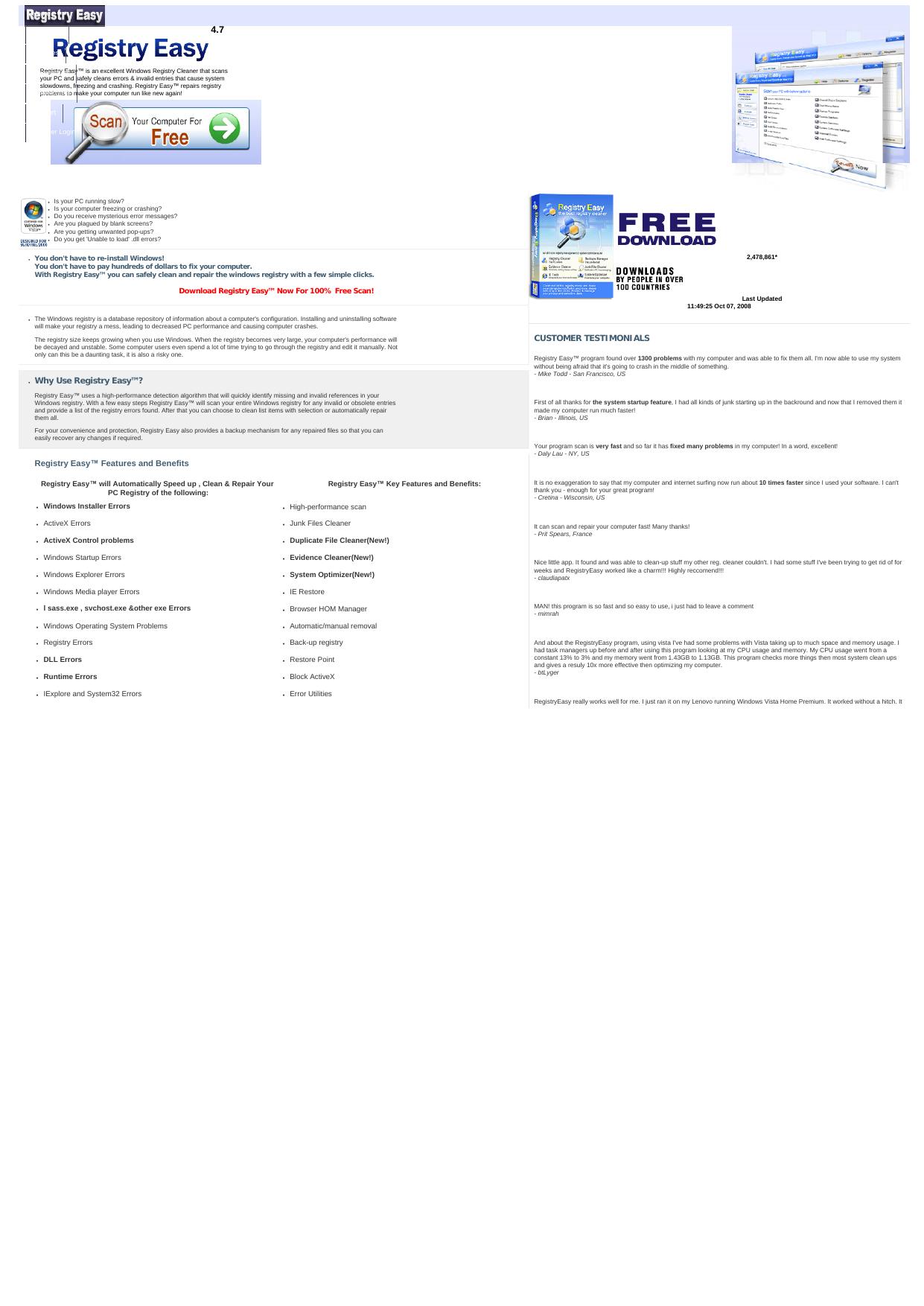 Registry Easy - #1 All In One Registry Fix & System Optimizer Suite! by Best of Kuszter's Collection