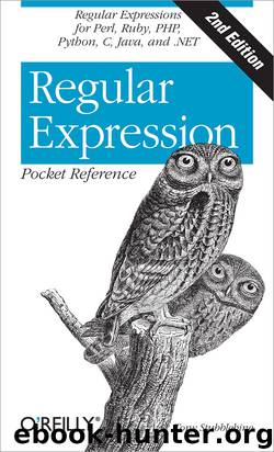 Regular Expression Pocket Reference by Stubblebine Tony