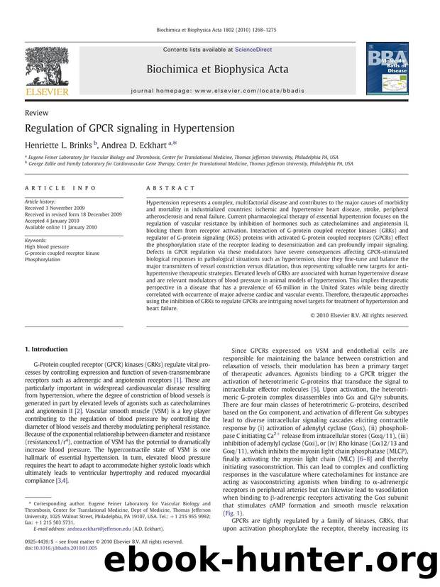 Regulation of GPCR signaling in Hypertension by Henriette L. Brinks