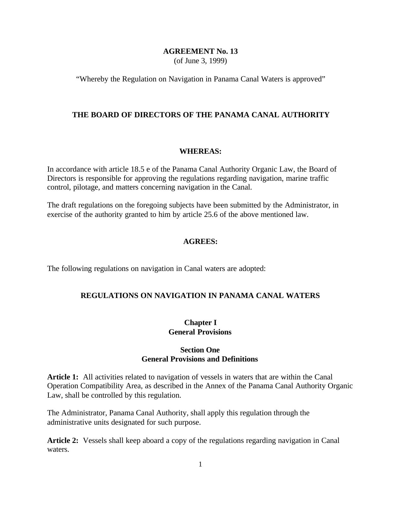 Regulation on Navigation in Panama Canal Waters.PDF by IMS-LR