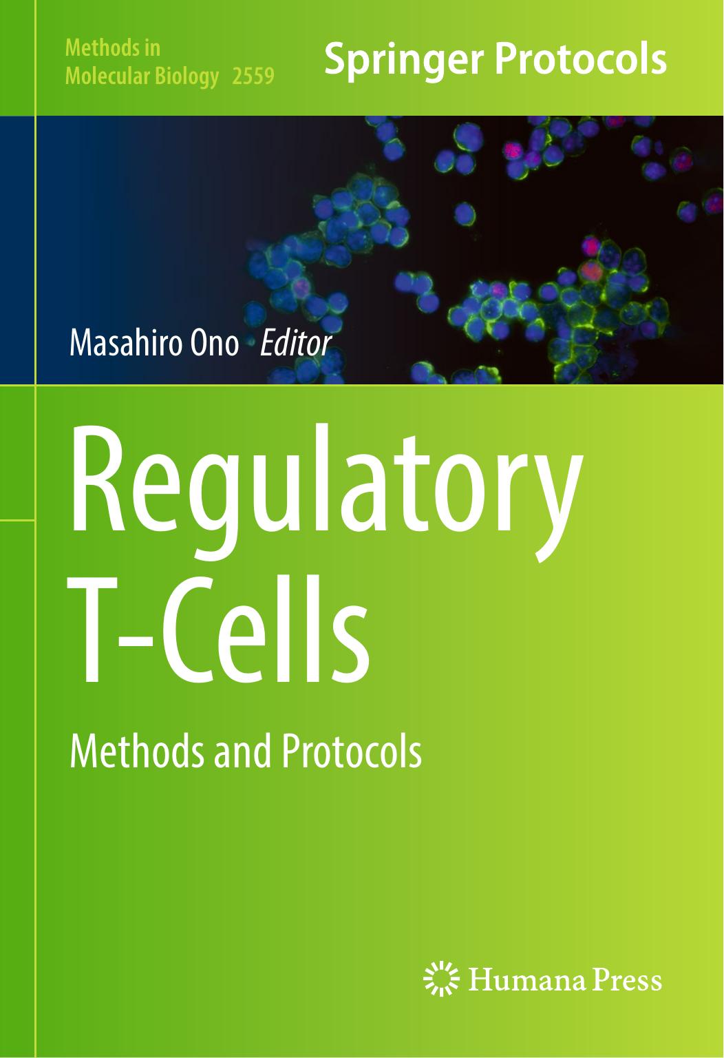 Regulatory T-Cells: Methods and Protocols by Masahiro Ono