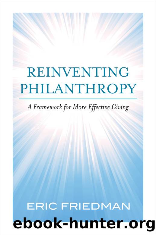 Reinventing Philanthropy by Eric Friedman