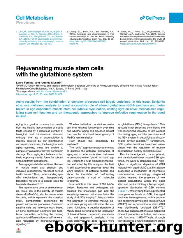 Rejuvenating muscle stem cells with the glutathione system by Laura Forcina & Antonio Musarò
