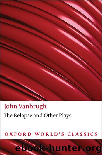 Relapse and Other Plays by Vanbrugh John; Hammond Brean;