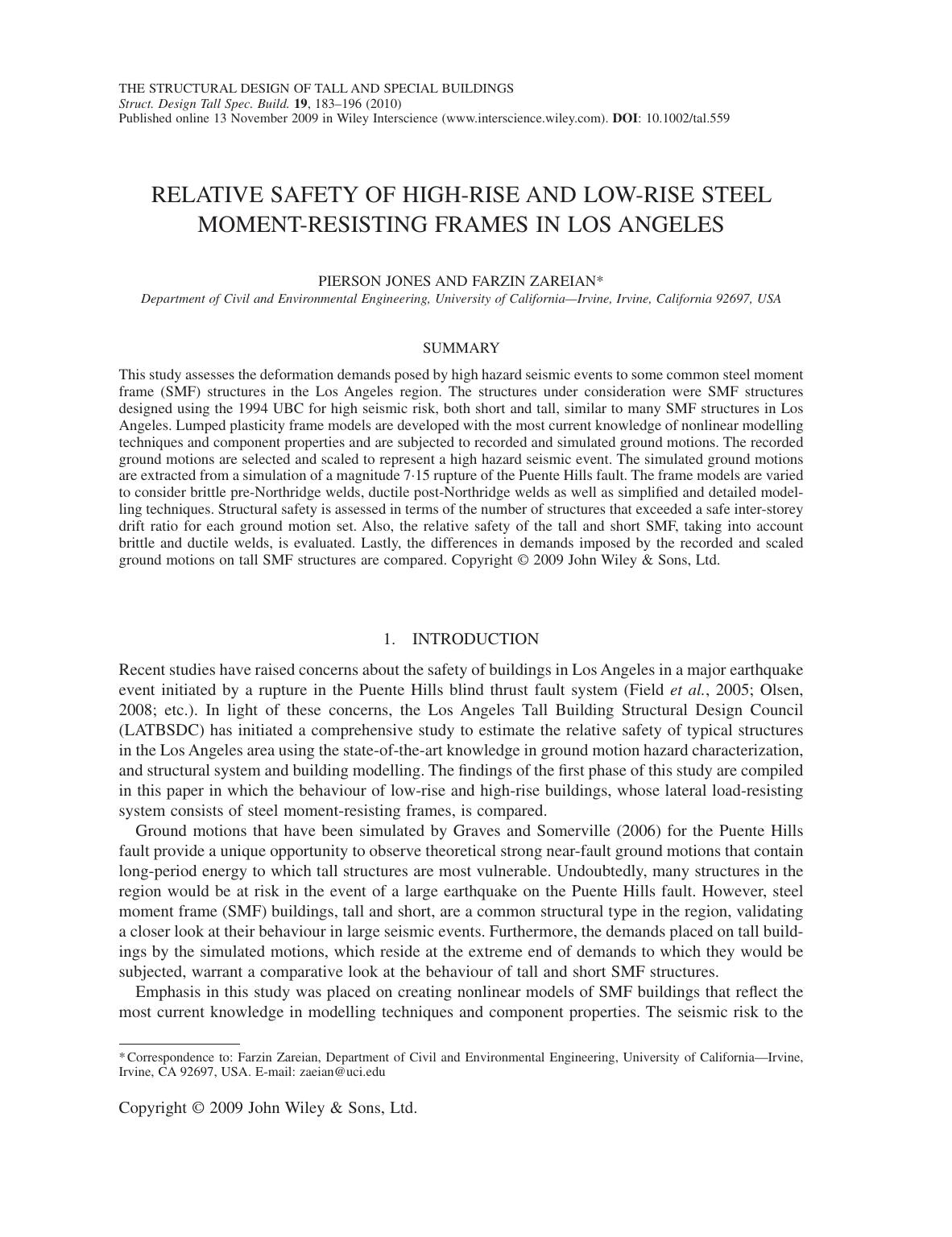 Relative safety of high-rise and low-rise steel moment-resisting frames in Los Angeles by pc_251