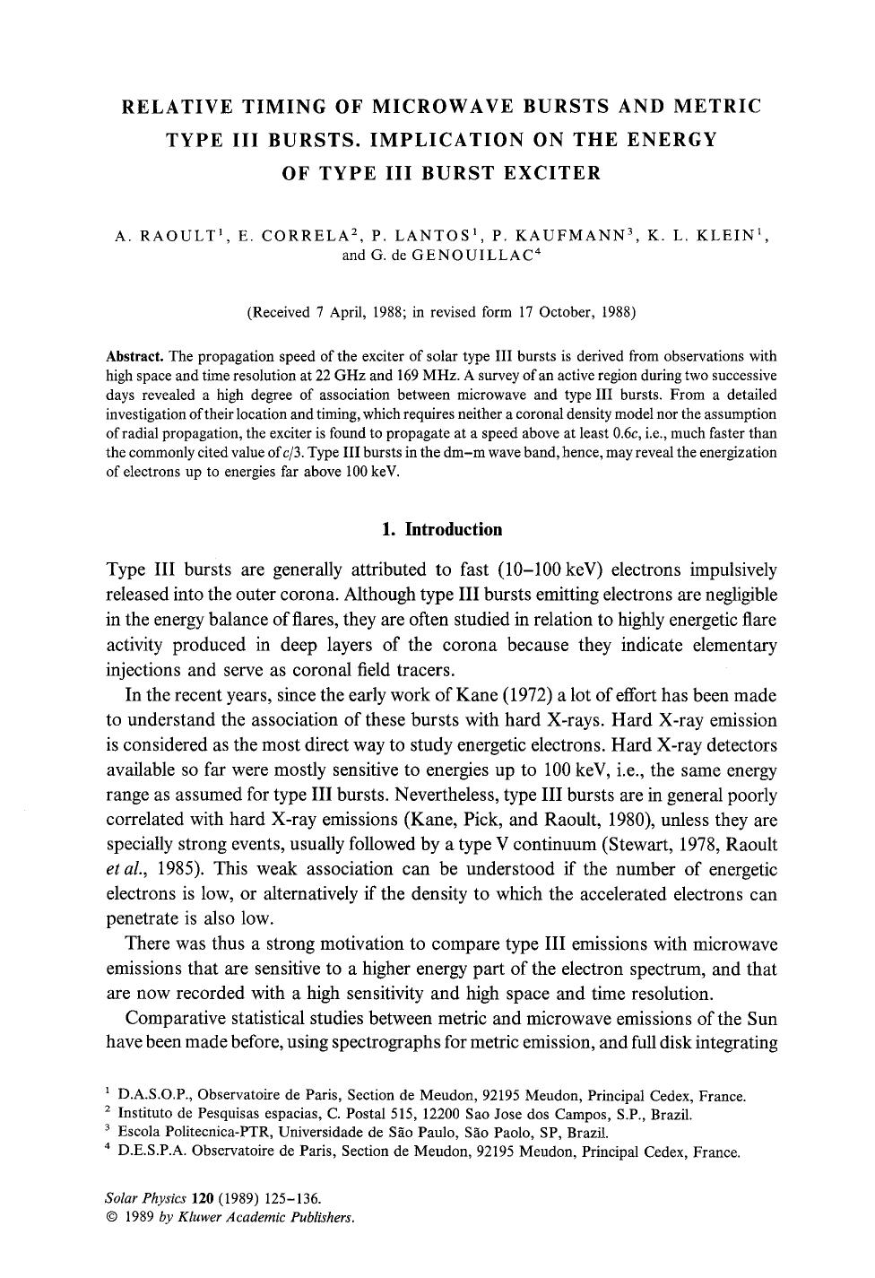 Relative timing of microwave bursts and metric type III bursts. Implication on the energy of type III burst exciter by Unknown