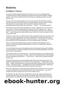 Relativity by Robert J. Sawyer