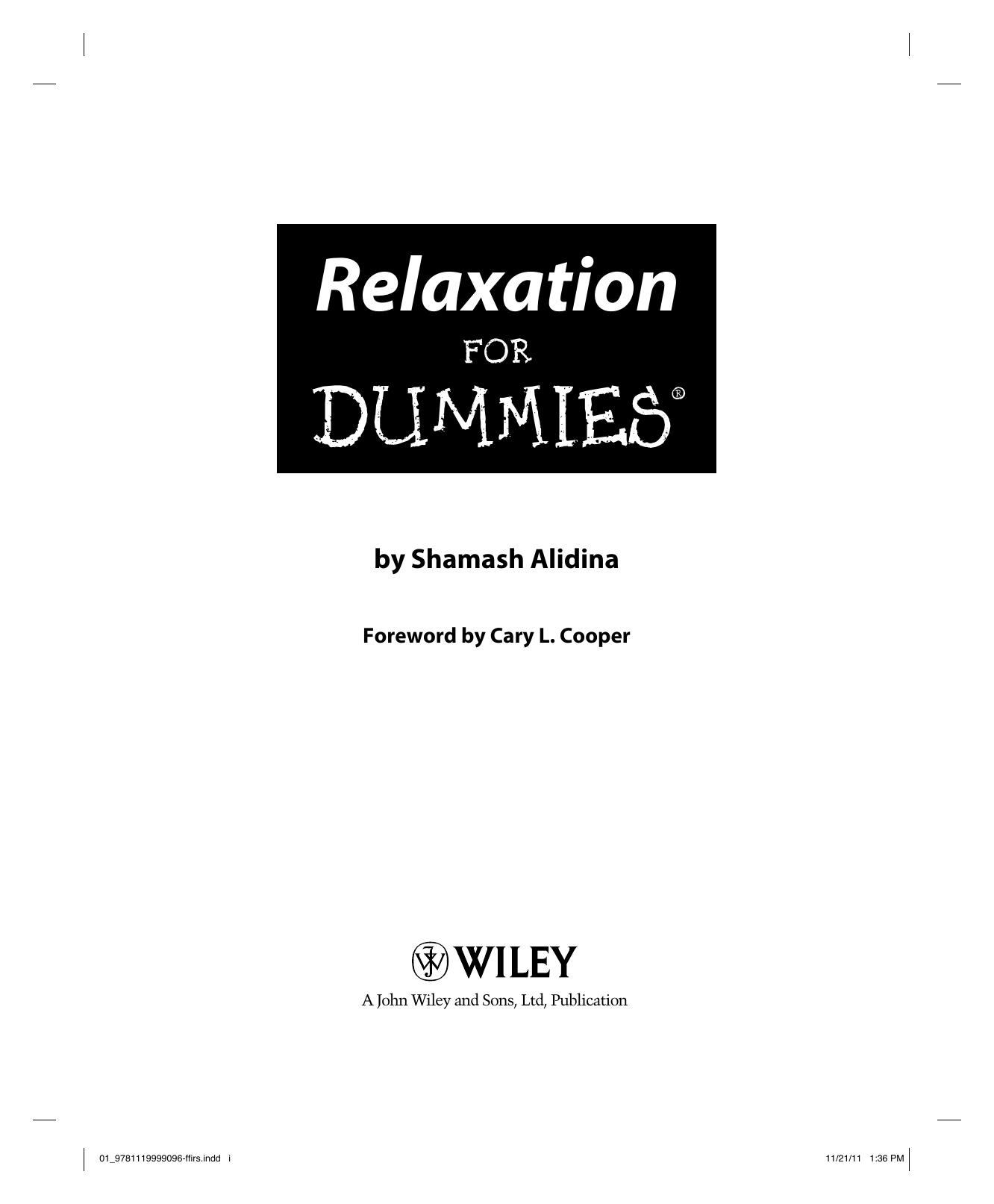Relaxation For Dummies by Unknow