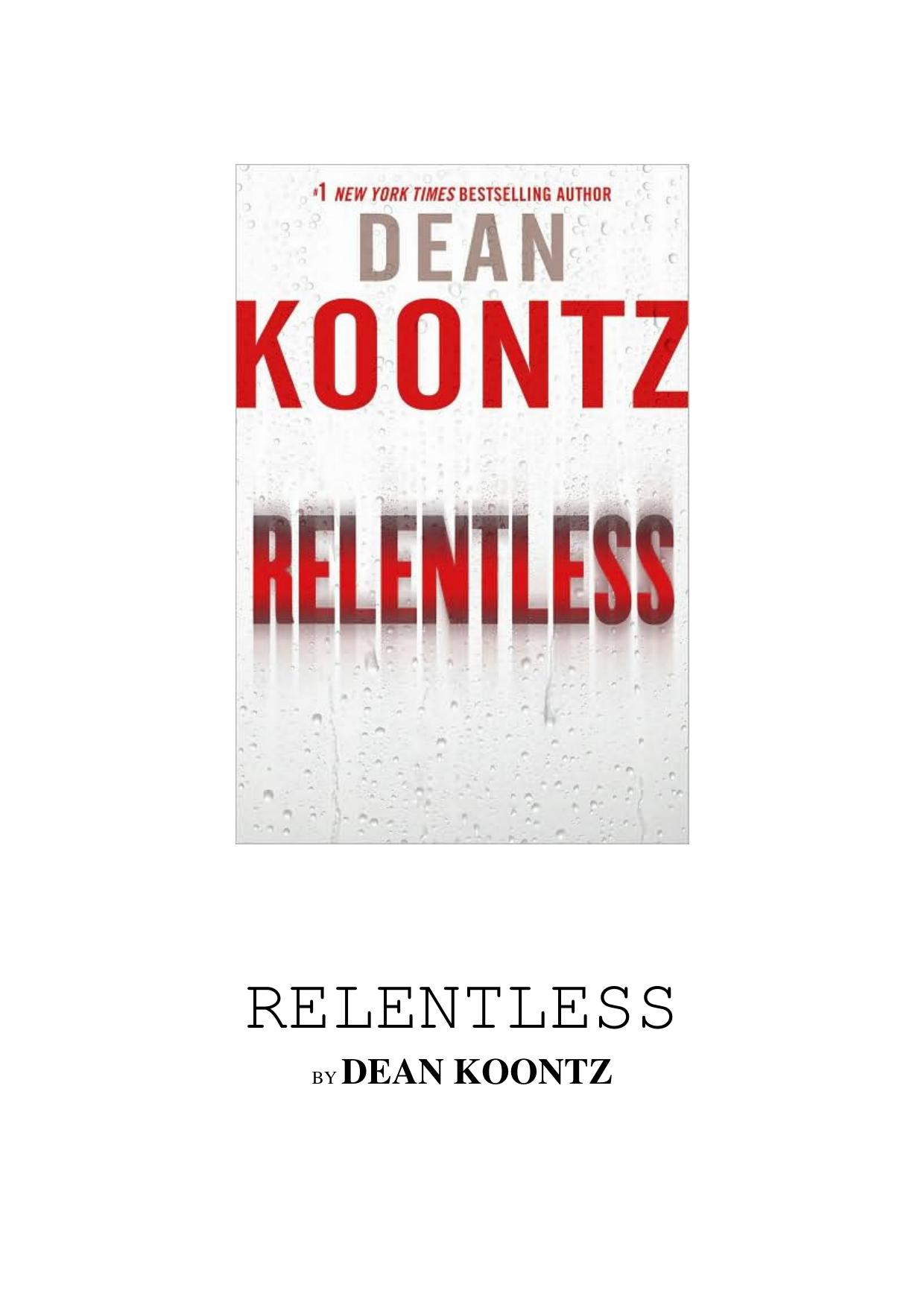 Relentless: A Novel by Dean Koontz