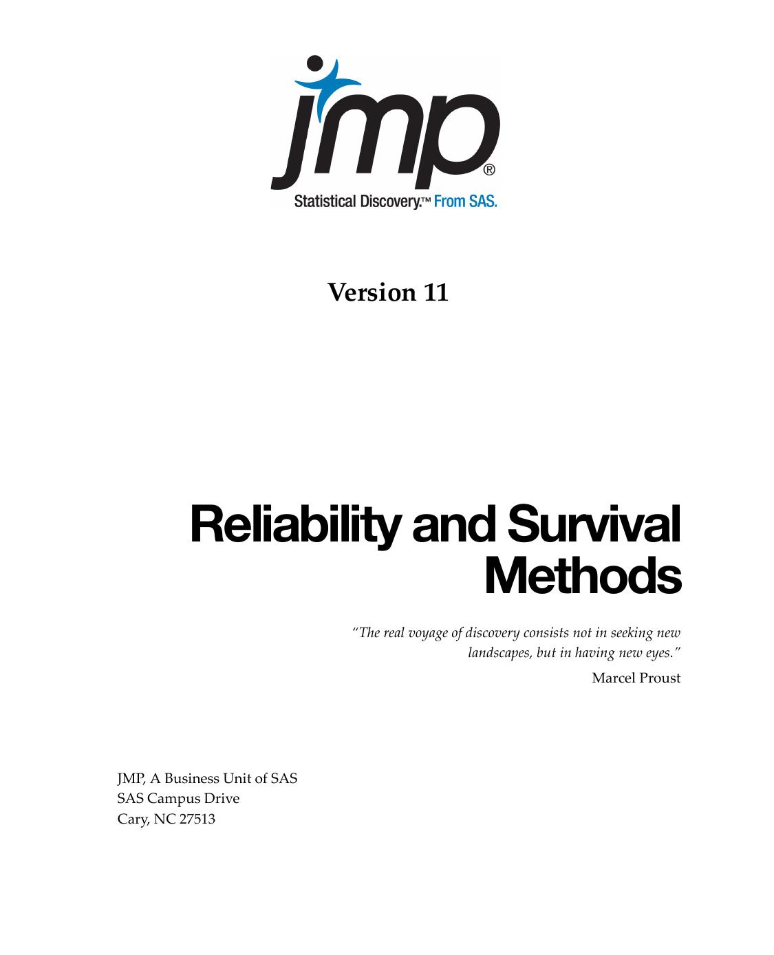 Reliability and Survival Methods by Proust M