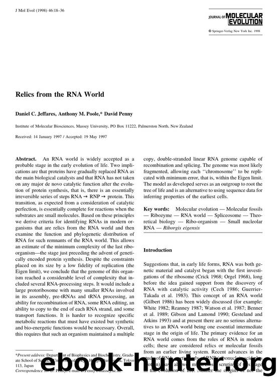 Relics from the RNA World by Jeffares D. et al